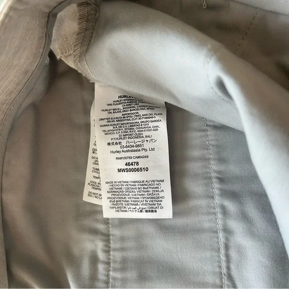 Mens Hurley Breathe Stretch Walk Shorts - Picture 5 of 13